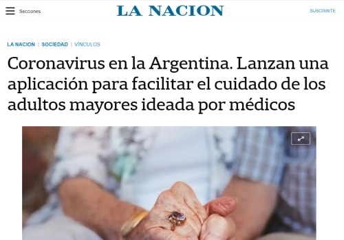 "Coronavirus en la Argentina. Lanzan una aplicación para facilitar el cuidado de los adultos mayores ideada por médicos"